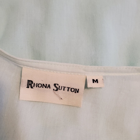 Rhona Sutton Turquoise Ombre Lightweight Beach Coverup Size Medium - Picture 5 of 9